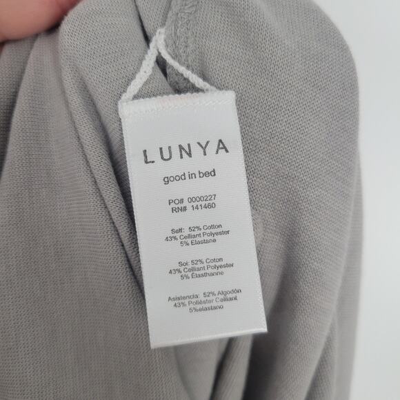 Lunya Ambient Grey Restore Fitted Midi Dress XL - Picture 8 of 9